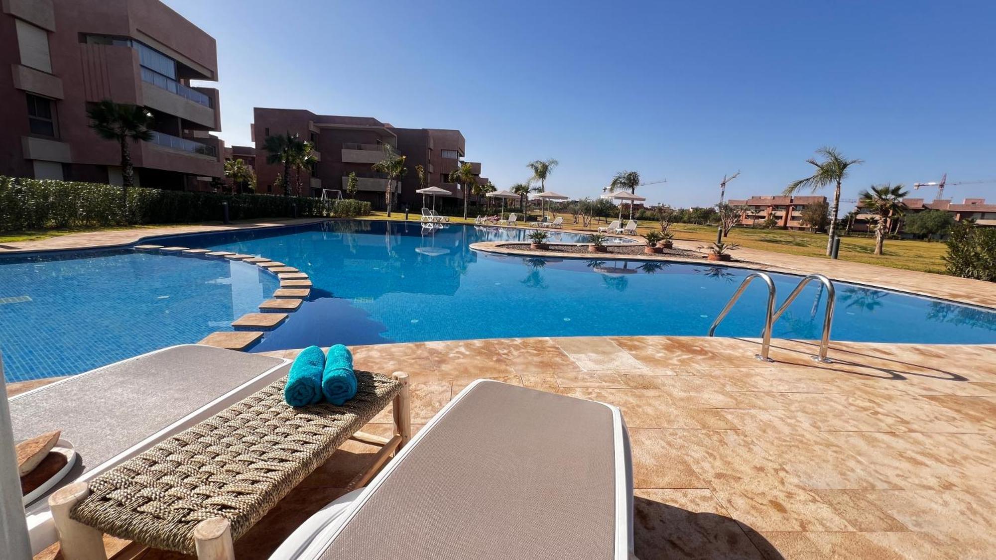 Prestigia,golf, Lux Rez-de-chaussee, Jardin En Face De La Piscine Et Golf Ideal Pour Passer Des Bons En Famille * Marrakesh