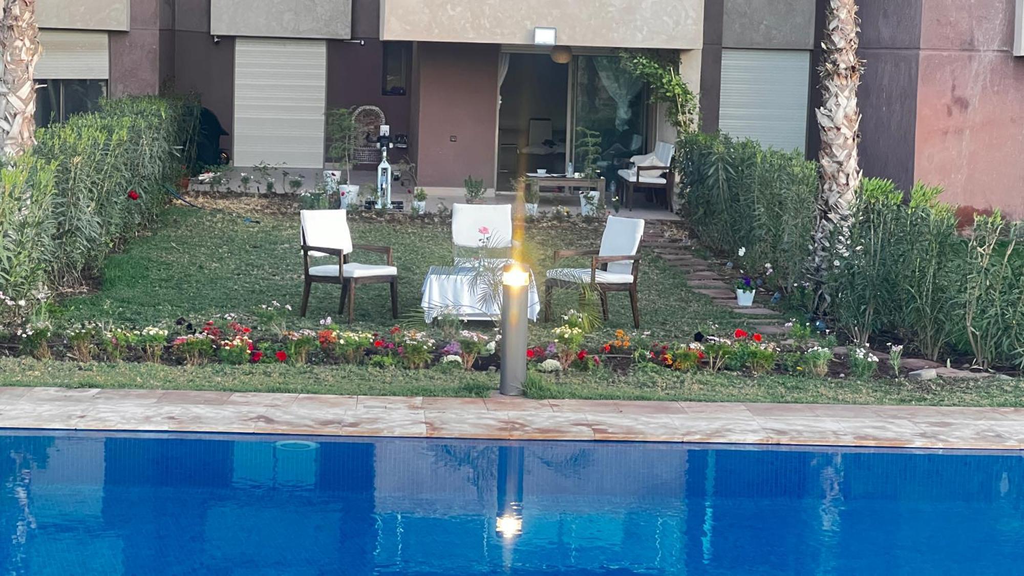Appartement Prestigia,golf, Lux Rez-de-chaussee, Jardin En Face De La Piscine Et Golf Ideal Pour Passer Des Bons En Famille *