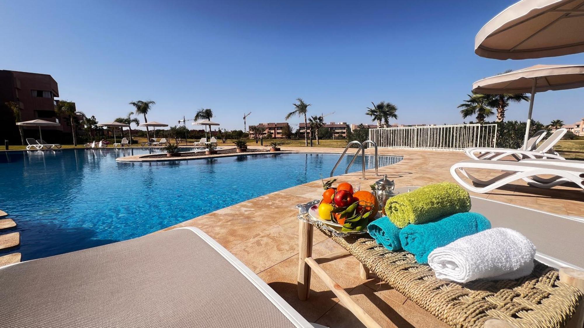 Prestigia,golf, Lux Rez-de-chaussee, Jardin En Face De La Piscine Et Golf Ideal Pour Passer Des Bons En Famille * Marrakesh