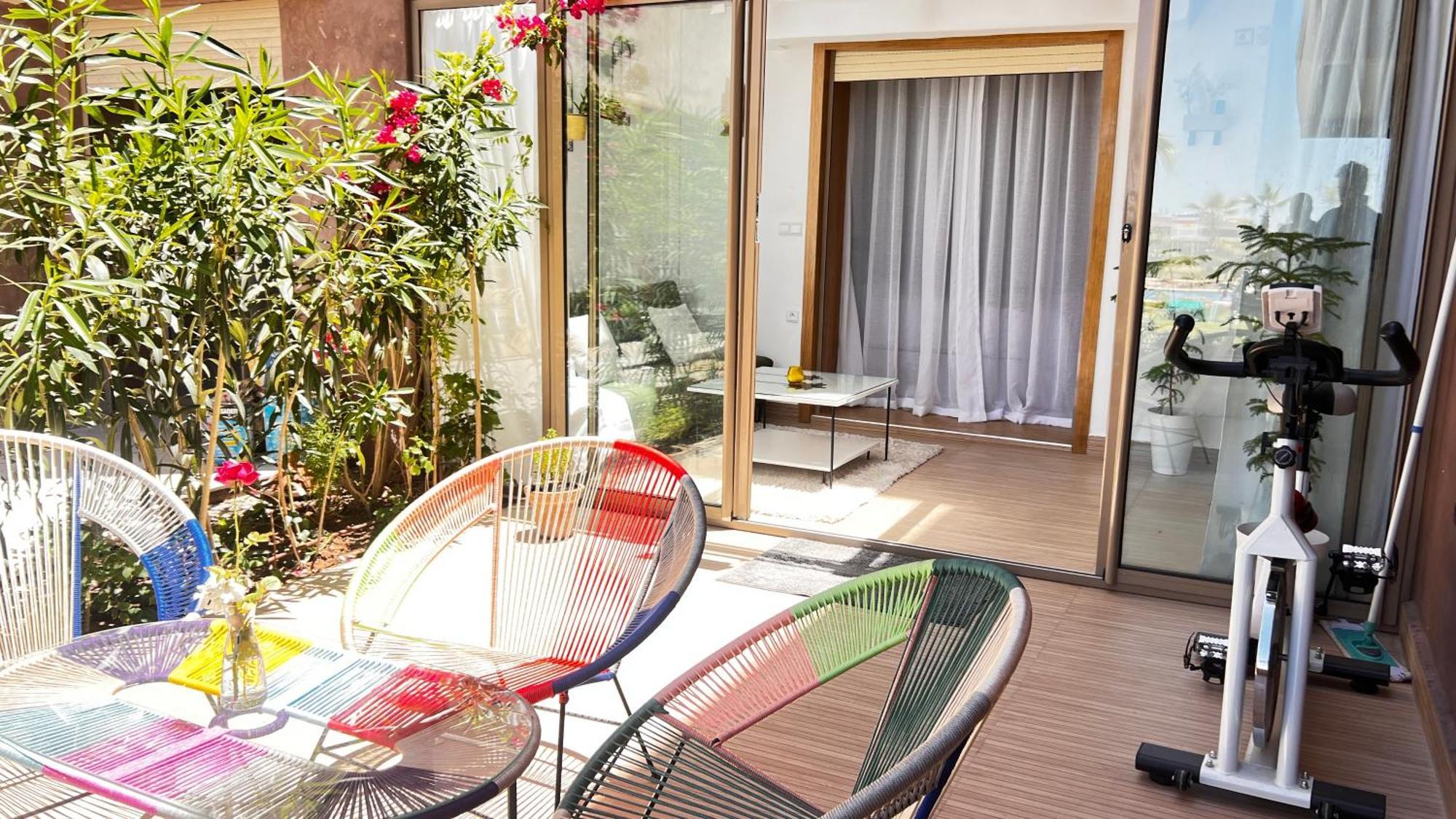 Prestigia,golf, Lux Rez-de-chaussee, Jardin En Face De La Piscine Et Golf Ideal Pour Passer Des Bons En Famille * Marrakesh